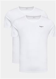 ΣΕΤ 2 T-SHIRTS PEPE TSHIRT 2P PMU10976 ΛΕΥΚΟ REGULAR FIT PEPE JEANS