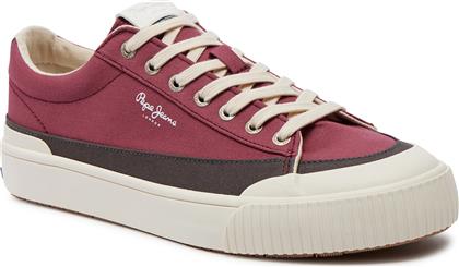 SNEAKERS BEN BAND M PMS31043 RUBY WINE RED 293 PEPE JEANS