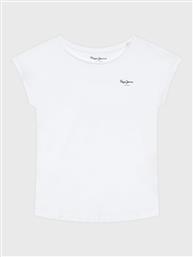 T-SHIRT BLOOMY PG502930 ΛΕΥΚΟ REGULAR FIT PEPE JEANS