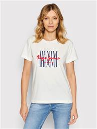 T-SHIRT CAMILLE PL505147 ΛΕΥΚΟ REGULAR FIT PEPE JEANS