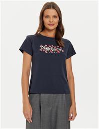 T-SHIRT GINNY PL505945 ΣΚΟΥΡΟ ΜΠΛΕ REGULAR FIT PEPE JEANS