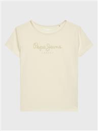 T-SHIRT HANA GLITTER PG502924 ΜΠΕΖ REGULAR FIT PEPE JEANS