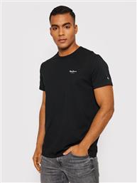 T-SHIRT ORIGINAL BASIC 3 N PM508212 ΜΑΥΡΟ SLIM FIT PEPE JEANS