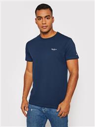 T-SHIRT ORIGINAL BASIC 3 N PM508212 ΣΚΟΥΡΟ ΜΠΛΕ SLIM FIT PEPE JEANS