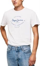 T-SHIRT RIGLEY PM508703 ΛΕΥΚΟ PEPE JEANS