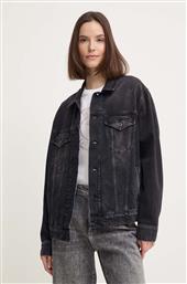 ΤΖΙΝ ΜΠΟΥΦΑΝ BOYFRIEND JACKET ΧΡΩΜΑ: ΜΑΥΡΟ, PL402390XH7 PEPE JEANS