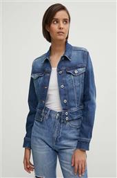 ΤΖΙΝ ΜΠΟΥΦΑΝ CROPPED JACKET ΧΡΩΜΑ: ΝΑΥΤΙΚΟ ΜΠΛΕ, PL402431HV3 PEPE JEANS