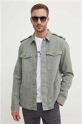 ΤΖΙΝ ΜΠΟΥΦΑΝ EATON COLOUR FIELD JACKET ΑΝΔΡΙΚΟ, ΧΡΩΜΑ: ΠΡΑΣΙΝΟ, PM403000 PEPE JEANS