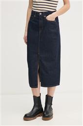 ΤΖΙΝ ΦΟΥΣΤΑ MIDI SKIRT HW ΧΡΩΜΑ: ΝΑΥΤΙΚΟ ΜΠΛΕ, PL901186AB2 PEPE JEANS