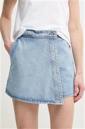 ΤΖΙΝ ΦΟΥΣΤΑ REGULAR SKORT HW ΧΡΩΜΑ: ΜΠΛΕ, PL801187NC9 PEPE JEANS από το ANSWEAR