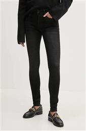 ΤΖΙΝ ΠΑΝΤΕΛΟΝΙ SKINNY JEANS MW ΧΡΩΜΑ: ΜΑΥΡΟ, PL204728XH0 PEPE JEANS από το ANSWEAR