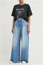 ΤΖΙΝ ΠΑΝΤΕΛΟΝΙ WIDE LEG JEANS UHW JAIMY ΧΡΩΜΑ: ΜΠΛΕ, PL204740MS7 PEPE JEANS