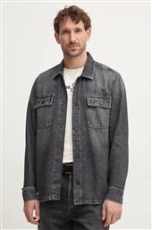 ΤΖΙΝ ΠΟΥΚΑΜΙΣΟ RELAXED OVERSHIRT ΑΝΔΡΙΚΟ, ΧΡΩΜΑ: ΓΚΡΙ, PM308585XM8 PEPE JEANS