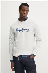 ΒΑΜΒΑΚΕΡΗ ΜΠΛΟΥΖΑ DORIAN CREW ΧΡΩΜΑ: ΓΚΡΙ, PM582757 PEPE JEANS