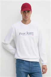 ΒΑΜΒΑΚΕΡΗ ΜΠΛΟΥΖΑ SEAN ΧΡΩΜΑ: ΑΣΠΡΟ, PM582699 PEPE JEANS