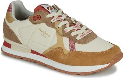 XΑΜΗΛΑ SNEAKERS BRIT PRINT LUX W PEPE JEANS