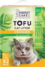 ΑΜΜΟΣ CAT LITTER CRUSHED TOFU ΦΥΣΙΚΟ ΑΡΩΜΑ 14L (2 X 7L) PERFECT CARE