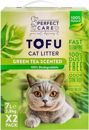 ΑΜΜΟΣ CAT LITTER TOFU GREEN TEA 14L (2 X 7L) PERFECT CARE