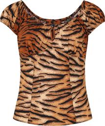 VINTAGE COTTON 50S ROCKABILLY TOP TIGER LOVER PERFECT DRESS