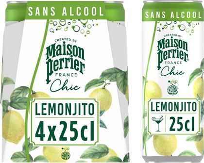 MOCKTAIL MAISON CHIC LEMONJITO 4X250ML PERRIER