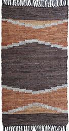 ΧΑΛΙ LEATHER RUGS ETHNIC 150618/23 BROWN MULTI (70X130CM) ΠΕΡΣΙΚΑ