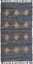 ΧΑΛΙ LEATHER RUGS ETHNIC 210414/08 GREY CAMEL (70X130CM) ΠΕΡΣΙΚΑ