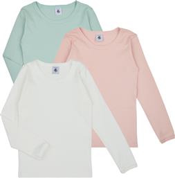 ΜΠΛΟΥΖΑΚΙΑ ΜΕ ΜΑΚΡΙΑ ΜΑΝΙΚΙΑ LOT MANCHES LONGUES X3 PETIT BATEAU