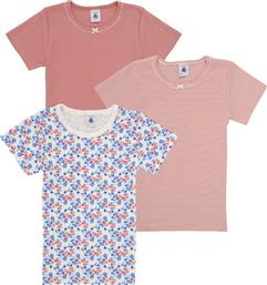 T-SHIRT ΜΕ ΚΟΝΤΑ ΜΑΝΙΚΙΑ 3 TEE SHIRTS MC PETIT BATEAU