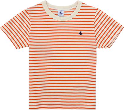 T-SHIRT ΜΕ ΚΟΝΤΑ ΜΑΝΙΚΙΑ BRANDON PETIT BATEAU