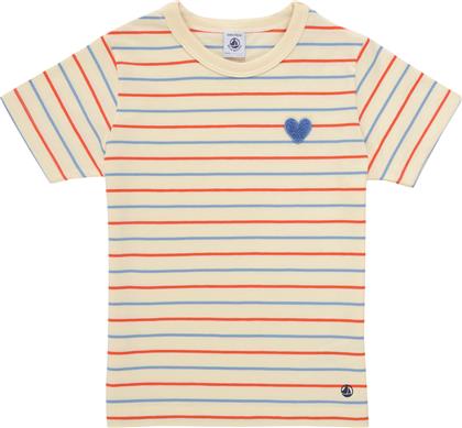 T-SHIRT ΜΕ ΚΟΝΤΑ ΜΑΝΙΚΙΑ BREATHY PETIT BATEAU