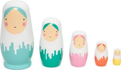 ΜΠΑΜΠΟΥΣΚΕΣ ΣΕΤ 5ΤΜΧ ΞΥΛΙΝΕΣ DRIPPED DOLLS PTM-ND6 - - PTM-ND6 PETIT MONKEY