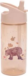 ΠΑΓΟΥΡΙ ΜΕ ΚΑΛΑΜΑΚΙ TRITAN BEAR LINEN WHITE STARS 380ML PTM-DB43 (ΥΛΙΚΟ: TRITAN) - - PTM-DB43 PETIT MONKEY