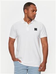 POLO M-1040-POL945 ΛΕΥΚΟ SLIM FIT PETROL INDUSTRIES