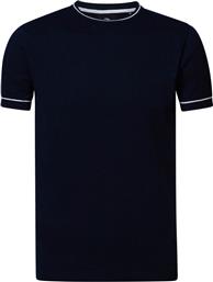 T-SHIRT M-1030-KWR204 ΣΚΟΥΡΟ ΜΠΛΕ SLIM FIT PETROL INDUSTRIES