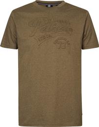 T-SHIRT M-1030-TSR708 ΚΑΦΕ REGULAR FIT PETROL INDUSTRIES από το MODIVO