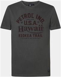 T-SHIRT M-1040-TSR606 ΓΚΡΙ REGULAR FIT PETROL INDUSTRIES από το MODIVO