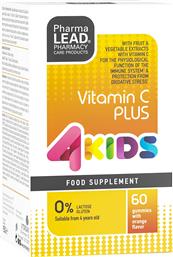 4KIDS VITAMIN C PLUS ΣΥΜΠΛΗΡΩΜΑ ΔΙΑΤΡΟΦΗΣ ΓΙΑ ΠΑΙΔΙΑ ΑΠΟ 2 ΕΤΩΝ ΜΕ ΒΙΤΑΜΙΝΗ C ΓΙΑ ΤΗ ΔΙΑΤΗΡΗΣΗ & ΕΝΙΣΧΥΣΗ ΤΗΣ ΦΥΣΙΟΛΟΓΙΚΗΣ ΛΕΙΤΟΥΡΓΙΑΣ ΤΟΥ ΑΝΟΣΟΠΟΙΗΤΙΚΟΥ ΣΥΣΤΗΜΑΤΟΣ ΜΕ ΓΕΥΣΗ ΠΟΡΤΟΚΑΛΙ 60 ΖΕΛΕΔΑΚΙΑ PHARMALEAD