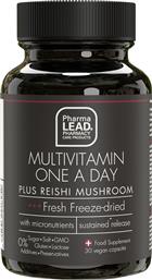 BLACK RANGE MULTIVITAMIN ONE A DAY PLUS REISHI MUSHROOM ΣΥΜΠΛΗΡΩΜΑ ΔΙΑΤΡΟΦΗΣ ΒΙΤΑΜΙΝΩΝ, ΜΕΤΑΛΛΩΝ, ΕΚΧΥΛΙΣΜΑΤΟΣ ΒΟΤΑΝΩΝ & ΜΑΝΙΤΑΡΙΟΥ REISHI ΓΙΑ ΕΝΕΡΓΕΙΑ, ΤΟΝΩΣΗ & ΕΝΙΣΧΥΣΗ ΤΟΥ ΟΡΓΑΝΙΣΜΟΥ 30VEG.CAPS PHARMALEAD
