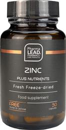 ZINC PLUS NUTRIENTS ΣΥΜΠΛΗΡΩΜΑ ΔΙΑΤΡΟΦΗΣ ΨΕΥΔΑΡΓΥΡΟΥ, ΒΙΤΑΜΙΝΩΝ & ΛΑΧΑΝΙΚΩΝ ΓΙΑ ΕΝΙΣΧΥΣΗ ΤΟΥ ΑΝΟΣΟΠΟΙΗΤΙΚΟΥ ΣΥΣΤΗΜΑΤΟΣ ΜΕ ΑΝΤΙΟΞΕΙΔΩΤΙΚΗ ΔΡΑΣΗ 30CAPS PHARMALEAD