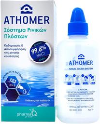 ATHOMER NASAL WASH SYSTEM 250ML & SALT SACHETS 10 SACHETS PHARMAQ