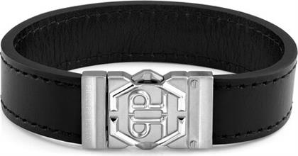 ΒΡΑΧΙΟΛΙ HEXAGON TACTICAL BUCKLE PJVEA01BL ΜΑΥΡΟ PHILIPP PLEIN από το MODIVO