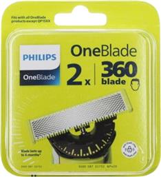 ΑΝΤΑΛΛΑΚΤΙΚΕΣ ΚΕΦΑΛΕΣ ONEBLADE (QP420/50) 2 ΤΕΜΑΧΙΑ PHILIPS