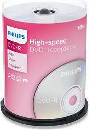 ΔΙΣΚΟΙ CD/DVD DVD-R 4.7GB 10 ΤΜΧ PHILIPS