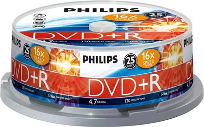 ΔΙΣΚΟΙ CD/DVD DVD+R 4.7GB 25 ΤΜΧ PHILIPS