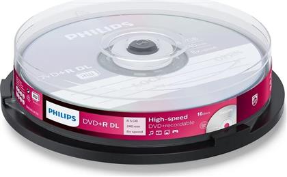 ΔΙΣΚΟΙ CD/DVD DVD+R 8.5GB 10 ΤΜΧ PHILIPS