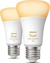 HUE LED LAMP E27 2-PACK SET 8W 800LM WHITE AMBIANCE PHILIPS από το e-SHOP