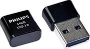 PICO EDITION 64GB USB 3.0 FLASH DRIVE MIDNIGHT BLACK FM64FD90B/00 PHILIPS