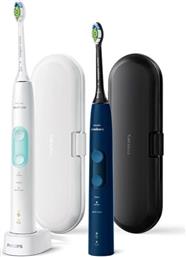 ΣΕΤ ΗΛΕΚΤΡΙΚΕΣ ΟΔΟΝΤΟΒΟΥΡΤΣΕΣ SONICARE PROTECTIVECLEAN 5100 HX6851/34 - ΛΕΥΚΟ/ΜΠΛΕ PHILIPS