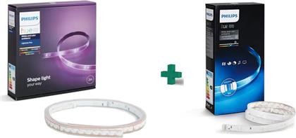 ΣΕΤ ΤΑΙΝΙΕΣ LED LIGHTSTRIP PLUS 2M ΕΞΥΠΝΟΣ ΦΩΤΙΣΜΟΣ LIGHTSTRIP PLUS EXTENSION 1M - RGB PHILIPS