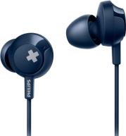 SHE4305BL/00 BASS+ IN-EAR HEADPHONES WITH MIC BLUE PHILIPS από το e-SHOP